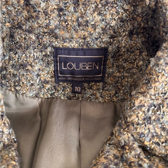 Vintage Green Louben Textured Blazer with Notched Lapel - Picture 8 of 8